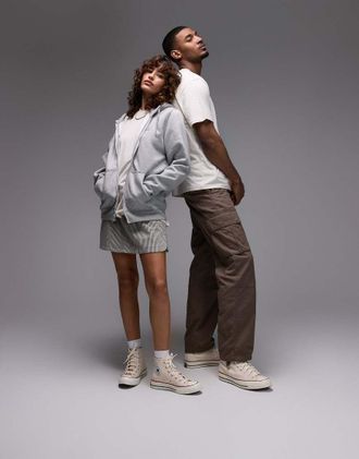 Converse Chuck 70 - Sneakers alte color pietra-Bianco
