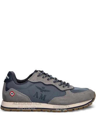 Aeronautica logo-print sneakers - Blu