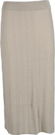 Max Mara Leisure gonna - Dames - Midirokken - Beige - M - Wol - Rokken