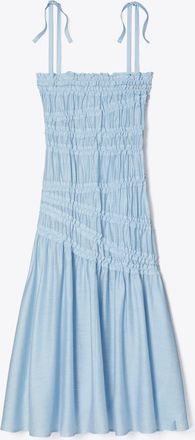Tory Burch Womens Shoulder Tie Smocked Viscose Dress, size XS