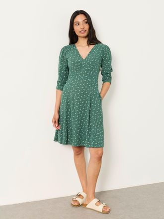 Fat Face FatFace Anya Green Paisley Regular Mini Dress