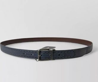 Dolce & Gabbana leather perforated belt