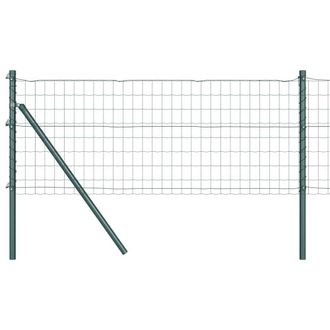 Berkfield Home Euro Fence with 13 Posts 0.6x50 m Galvanised Steel Green