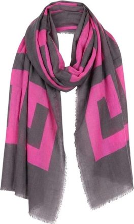 Givenchy Bicolor Modal Vierkante Sjaal - Dames - Wintersjaals - Veelkleurig - ONE Size - Wol - Accessoires