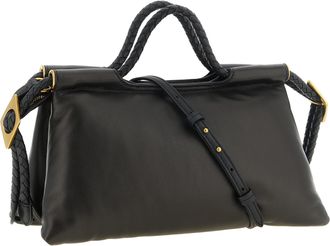 Isabel Marant Lambskin Leather Top Handle Bag - Black