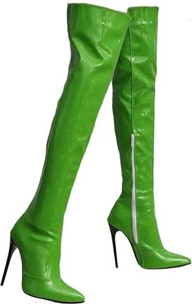 Generic Womens Over The Knee Boots Pointed Toe High Heel Long Party Thigh Boots
