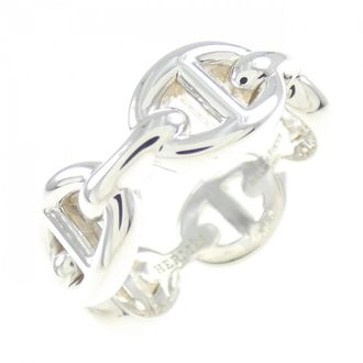 Herm&egrave;s Chaine Dancre Silver 925 Band Ring (Pre-Owned)