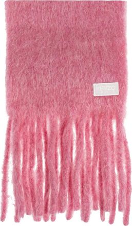 Kenzo Sciarpa con frange - Rosa