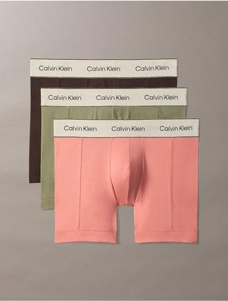 Calvin Klein Mens Heritage Cotton Stretch 3-Pack Boxer Brief - Multi - XL