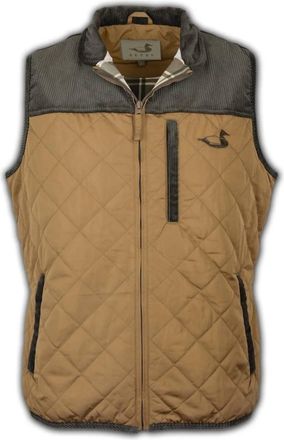Dixie Mens South Creek Vest In Khaki