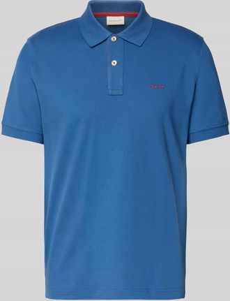 GANT Regular Fit Poloshirt mit Logo-Stitching in Royal, Gr&ouml;&szlig;e XXXL