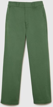 Lacoste Womens Stretch Gabardine Pants in Green Cotton - Size 10 UK