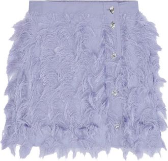 Ganni Gonna con frange - Viola