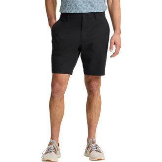 Tommy Bahama Barbados Pro 9-Inch Flat Front IslandZone Shorts in Black at Nordstrom, Size 50