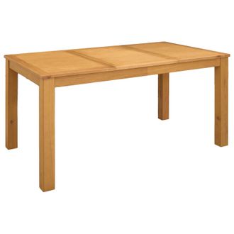 vidaXL Mesa De Comedor 150 X 85 X 75 Cm Madera De Roble S&oacute;lido Natural Vidaxl