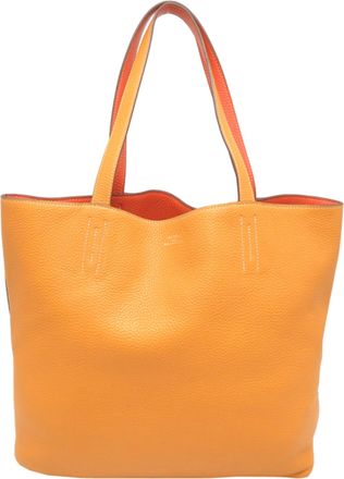 Herm&egrave;s Orange Yellow Tote Bag (Pre-Owned)