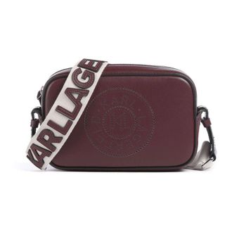 Karl Lagerfeld Tassen, Dames, Bruin, ONE Size, Leer, Crossbody Tas