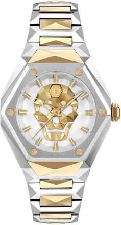 Philipp Plein The $Kull Spikes Lady - Dames - Horloges - Geel - ONE Size - Accessoires