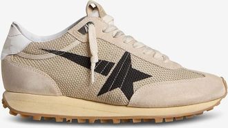 Golden Goose Filigrane Sneakers aus Mesh und Veloursleder Marathon