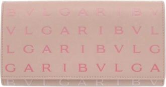 Bulgari Pre-owned Wallets, female, Pink, Size: ONE SIZE Pre-owned Vintage Wallet