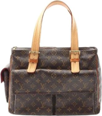 Louis Vuitton Pre-owned Handbags, female, Brown, Size: ONE SIZE Pre-owned Multiplcite Monogram Handbag