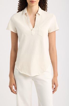 Frank & Eileen Cotton Perfect Polo in Vintage White at Nordstrom, Size X-Large