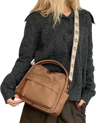 Generic Womens Purses | Fashion Multi-Pocket Adjustable Strap,Womens Shoulder Purse Sling Bag - for Ladies Girls Travel College Shopping Dating Everyday Commu