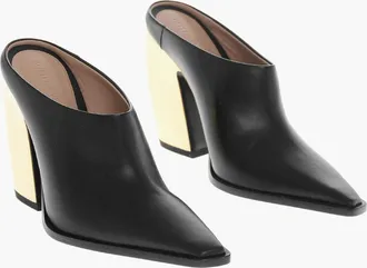 Bottega Veneta Leather Mules TOKYO with 11cm Metallic Heel Bottega Veneta