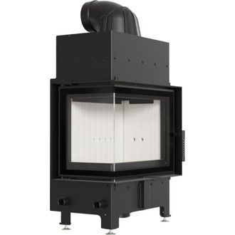 Kratki Kamineinsatz aus Stahl KRATKI FLOKI S links 8 kW &Oslash; 160