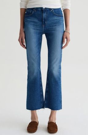 AG - Adriano Goldschmied Farrah Raw Hem Crop Bootcut Jeans in Owens Valley at Nordstrom, Size 29