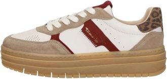Tamaris Sneakers Laag - Dames - Sneakers - Beige - 40 EU - Schoenen