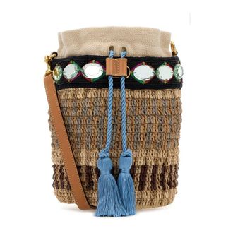 Valentino Garavani Bucket Bags, female, Multicolor, Size: ONE SIZE VLogo Signature Embroidered Bucket Bag