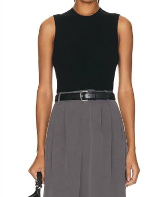 Nili Lotan May Sweater Tank In Black