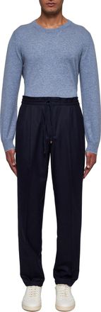 Brunello Cucinelli Mens Cashmere Cardigan Blue Trousers