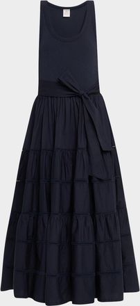 Cinq &agrave; Sept Zuri Tiered Sleeveless Midi Dress