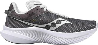 Saucony Womens Kinvara 14 Shoes In Metal/white/gris