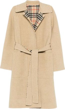 Burberry Check-lined Belted Coat