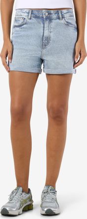 Noisy May Jeansshorts NOISY MAY NMMONI HW DNM SHORTS AZ359LB NOOS, Damen, Gr. XS (34), N-Gr, blau (light blau denim), Denim/Jeans, Obermaterial: 99% Baumwolle, 