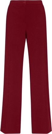 Elena Miro P053P0 Rechte Broek - Dames - Straight fit broeken - Rood - 2XL - Leer - Broeken