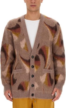 Etro Brown V Neck Cardigans