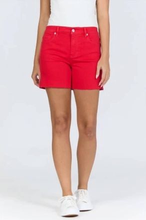 Dear John Denim Julian Mid Rise Shorts In Salsa