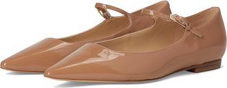 Marc Fisher Trella Womens Flat Shoes Medium Natural Patent Leather : 6.5 M
