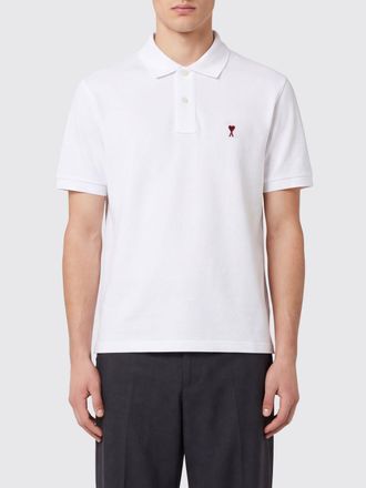 Ami Polo Shirt Men color White
