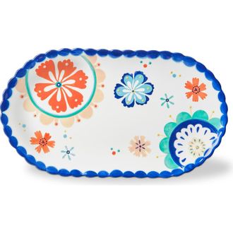 Tag Eclectic Fun Oval Earthenware Platter Multi 15 x 8.5 in in Multicolored at Nordstrom