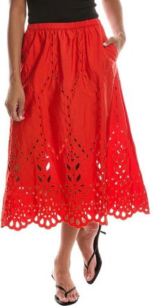 Madewell Embroidered Midi Skirt