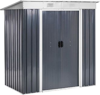 Beliani Cobertizo de jard&iacute;n 174 cm 110 cm Grafito