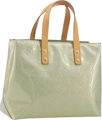 Louis Vuitton Pre-owned Patent Leather Hand Bag - Dames - Vintage Shopper - Groen - ONE Size - Leer - Vintage
