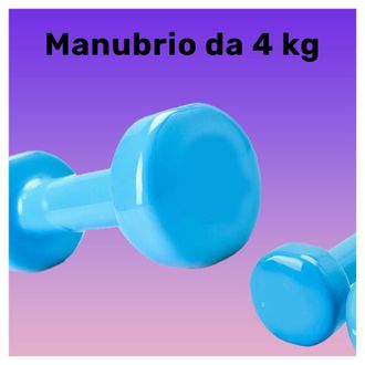 Trade Shop Trade Shop - Manubrio Singolo 4 Kg In Vinile Allenamento Esercizi Casa Palestra Workout Fit