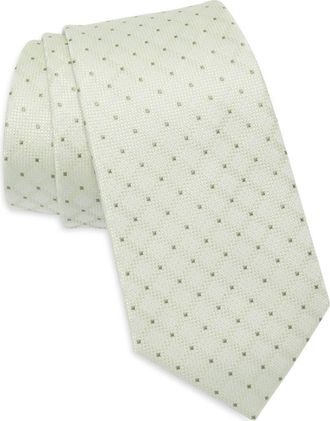 Calvin Klein Mary Grid Tie in Sage at Nordstrom Rack