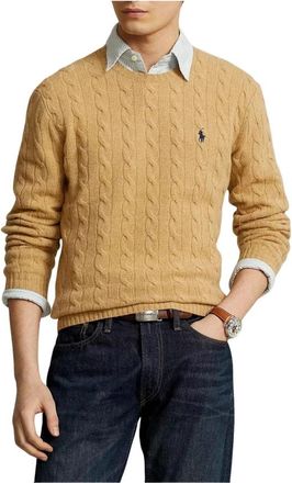 Polo Ralph Lauren Girocollo Knit - Heren - Ronde hals truien - Beige - XL - Truien & Vesten